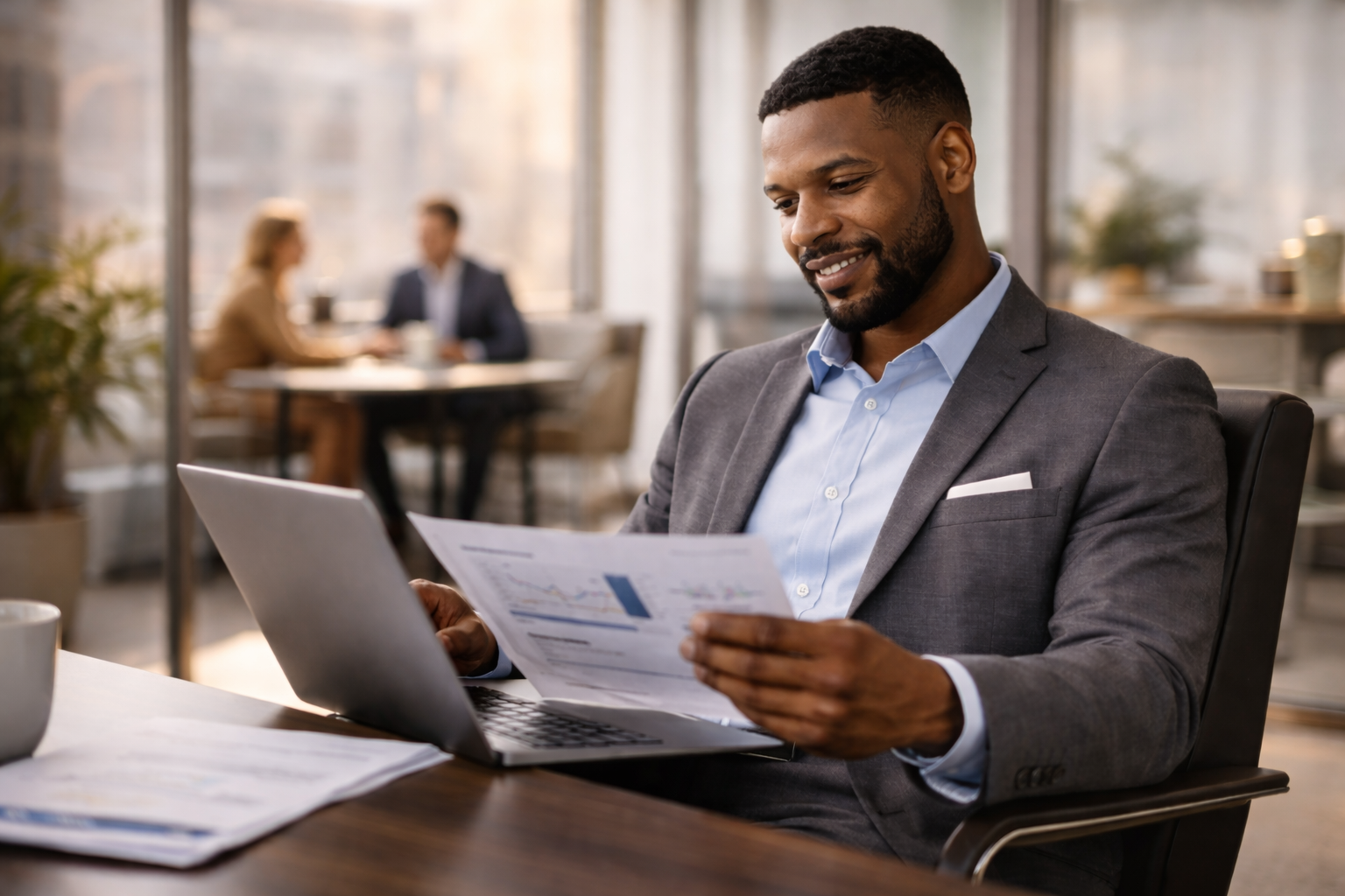 Professional in modern office